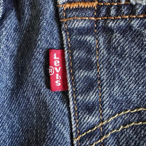 LEVI'S 501 Shorts‎ Distressed Classic Denim Button Fly Raw Hem Daisy Dukes Retro - Picture 6 of 13